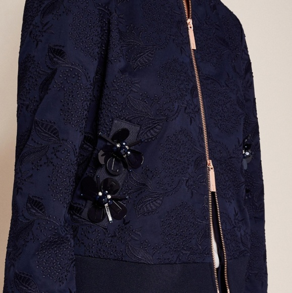 🍒NWT🍒 TED BAKER WILLOWH BOMBER JACKET - Picture 5 of 10